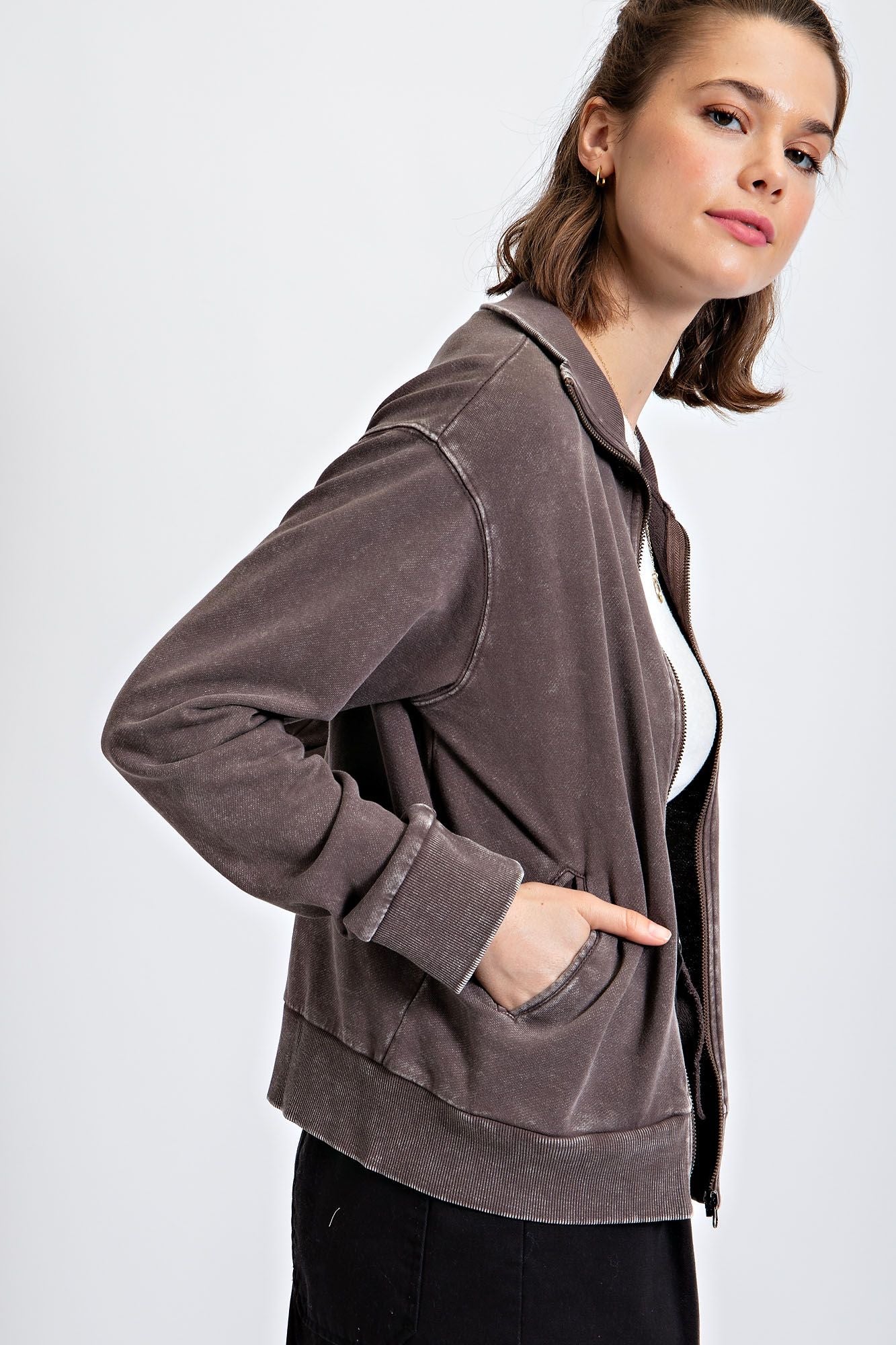 STONE ZIP JACKET