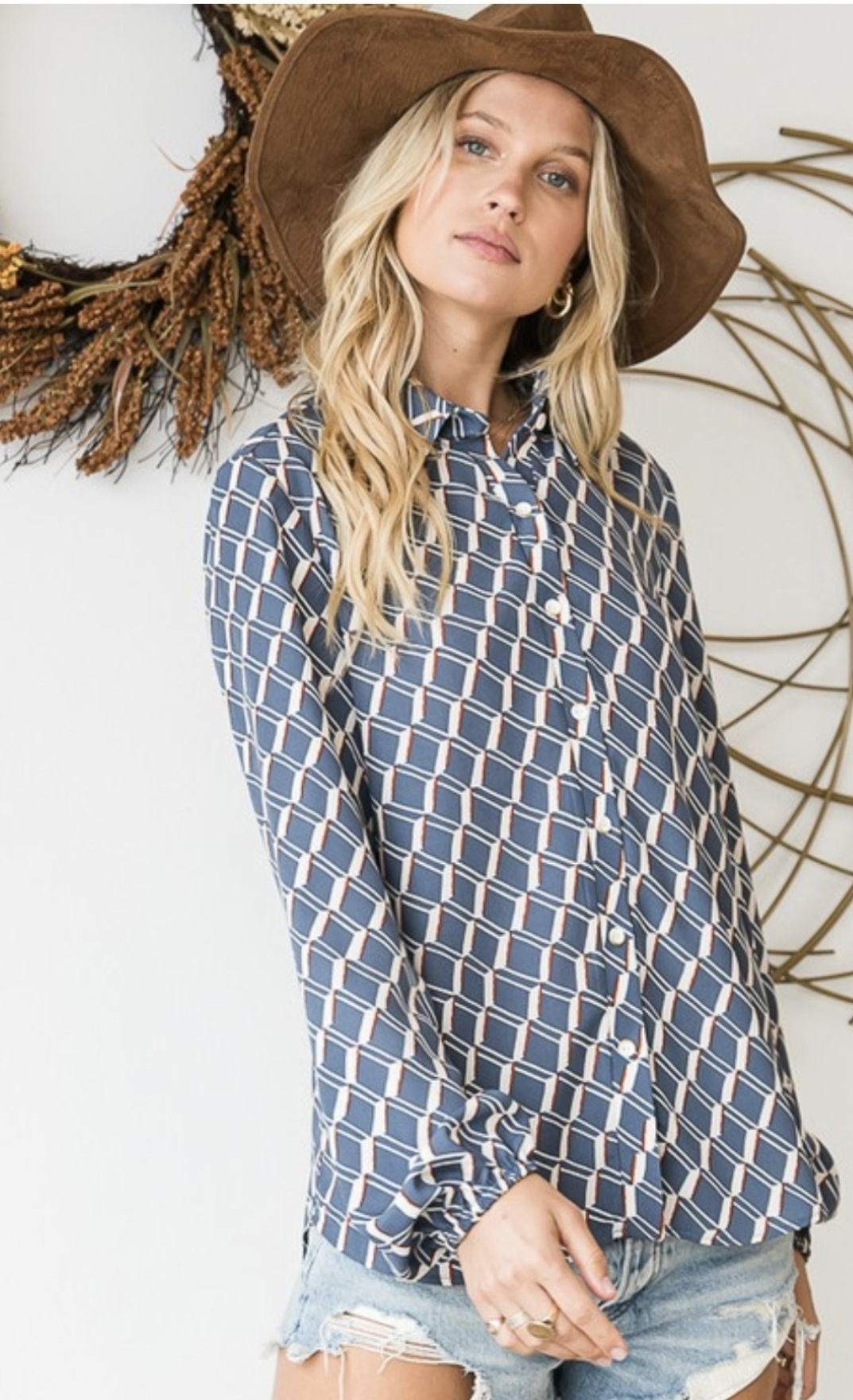 GEOMETRIC BLOUSE