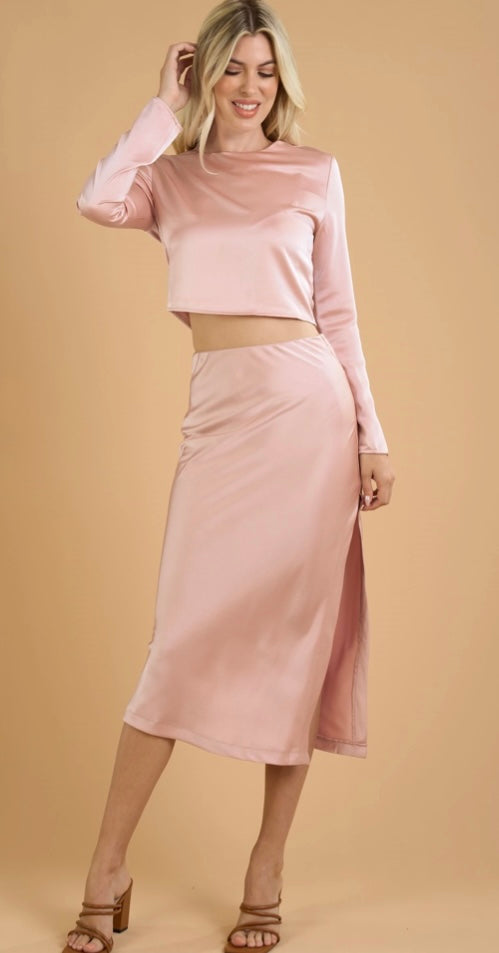DATE NIGHT SLIT SKIRT