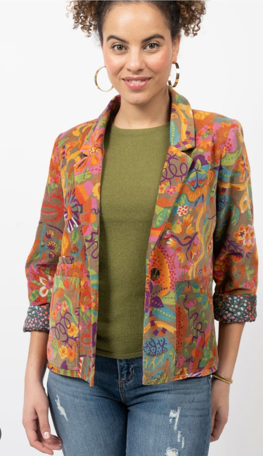 CORDUROY PRINT JACKET