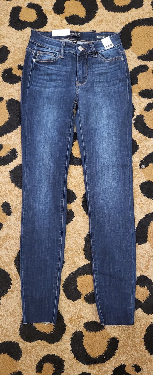MID RISE SKINNY NO HOLES