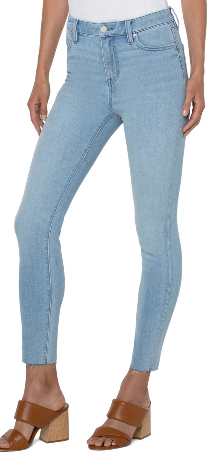 ABBY HR ANKLE SKINNY CUT HEM