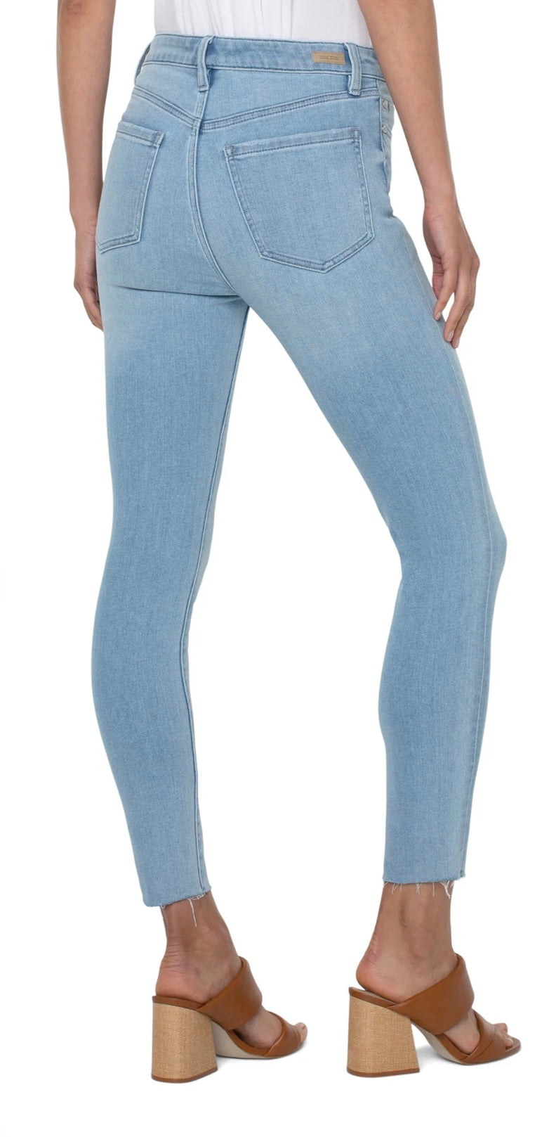 ABBY HR ANKLE SKINNY CUT HEM