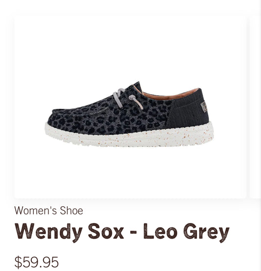 WENDY SOX LEO GREY